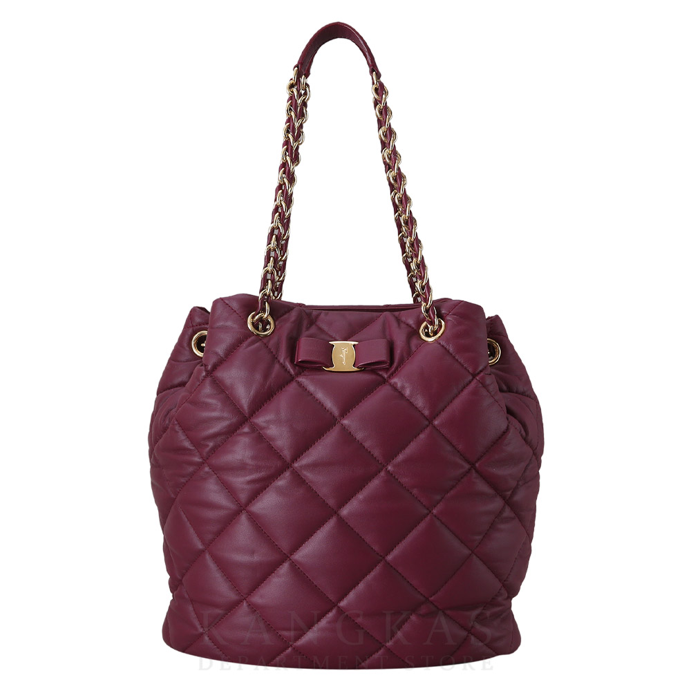 FERRAGAMO(USED)페레가모 바라리본 버킷백